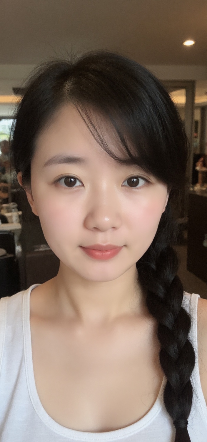 Hairstyle AI generated photo
